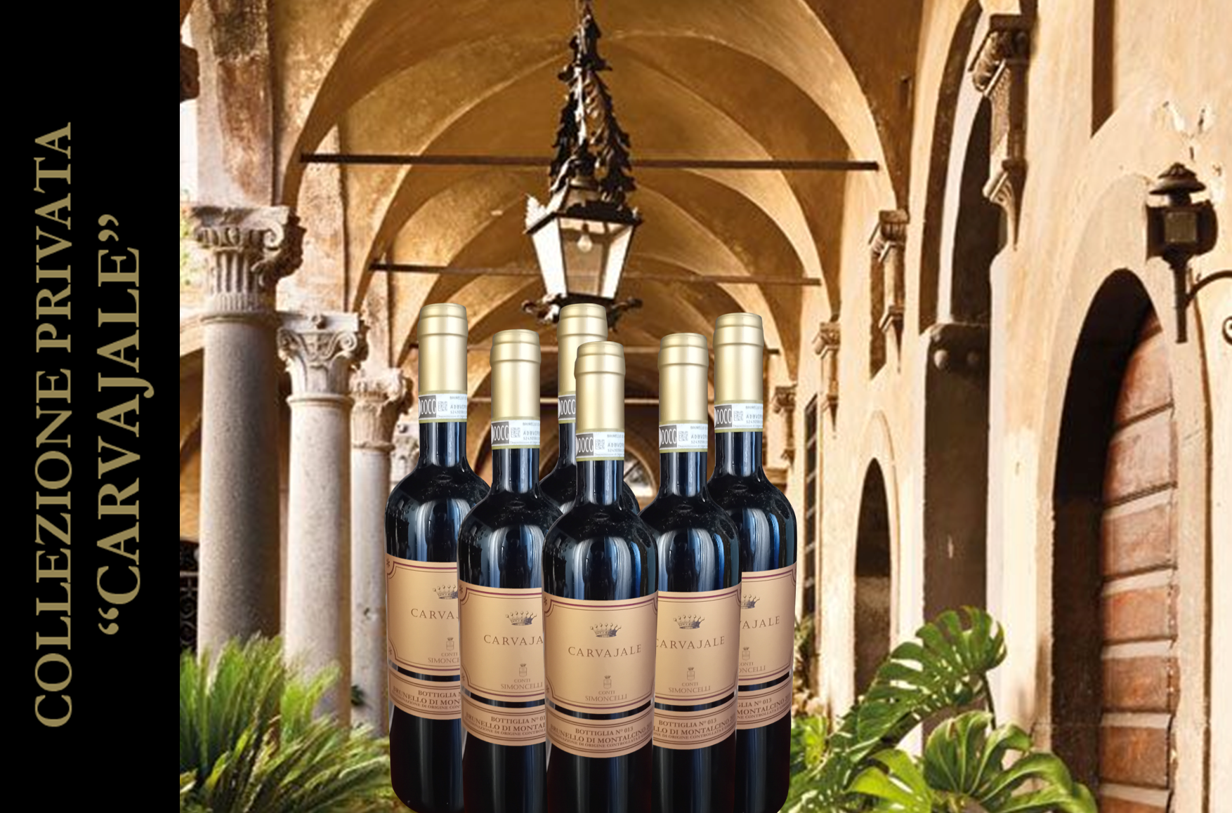 CATALOGO: Verticale Conti Simoncelli Carvajale 2017/2018/2019 Brunello di Montalcino